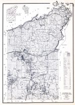 Bayfield County, Wisconsin State Atlas 1956 Highway Maps
